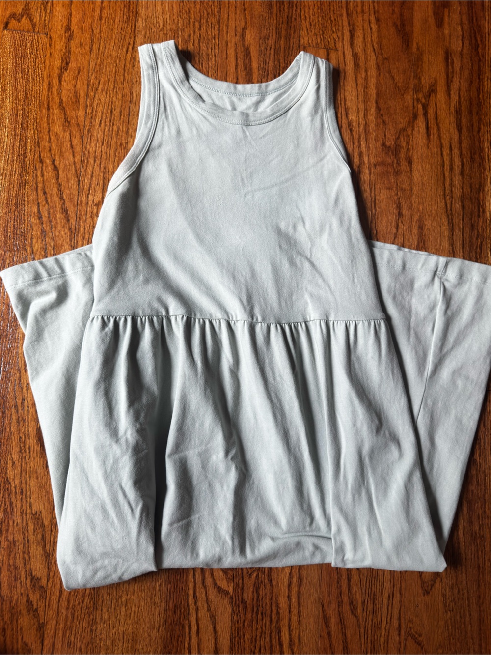 a new day 100% Cotton Midi Dress with Pockets-Sage Green